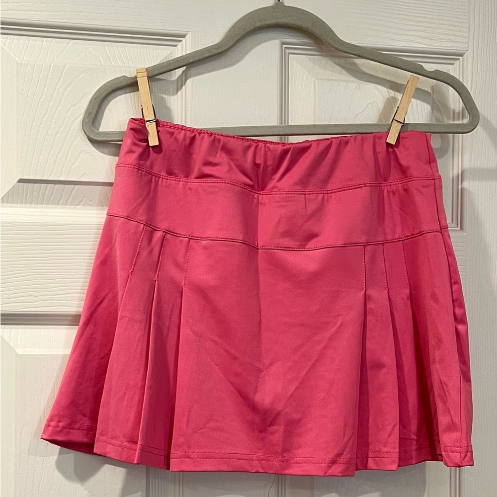 Hot pink tennis skirt